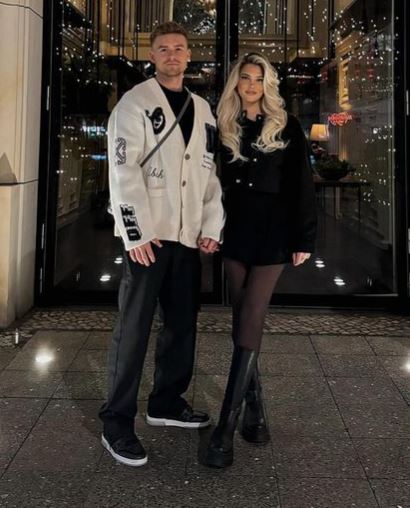 Lea Prinz and Maximilian Mittelstadt made their relationship public on December 31, 2023